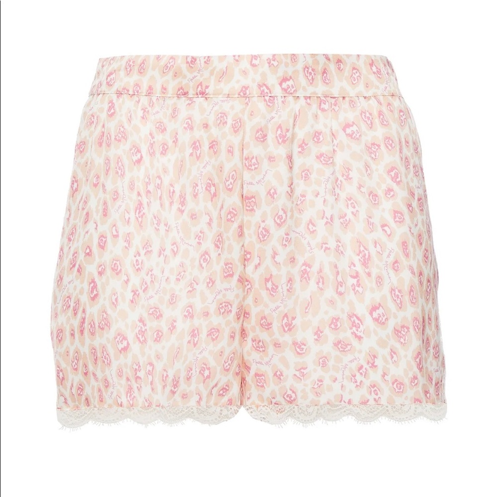 STELLA MCCARTNEY Silk & Satin Pajama Shorts - Sz M